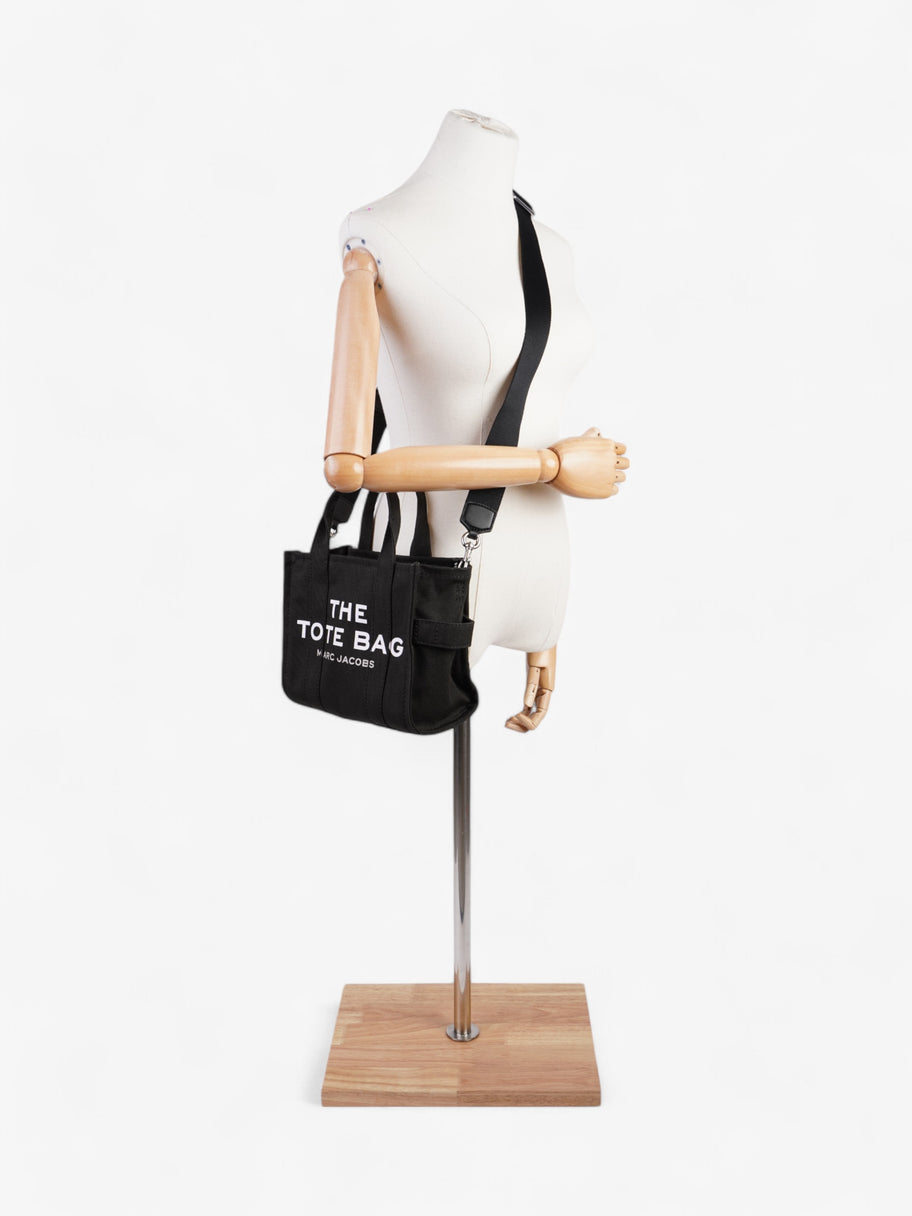 Marc Jacobs The Tote Bag Black / White Canvas Small Image 2