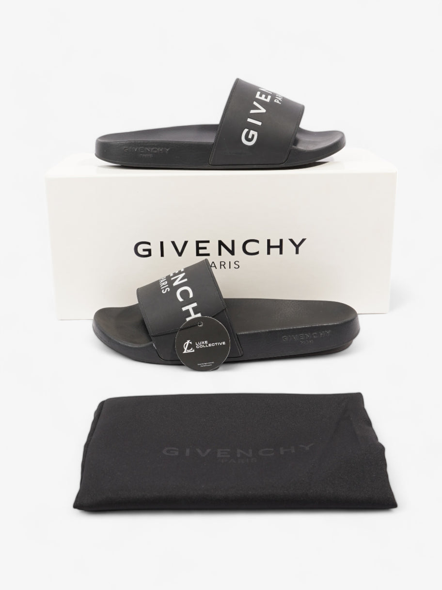 Givenchy Pool Logo Slides Black / White Rubber EU 40 UK 6 Image 10