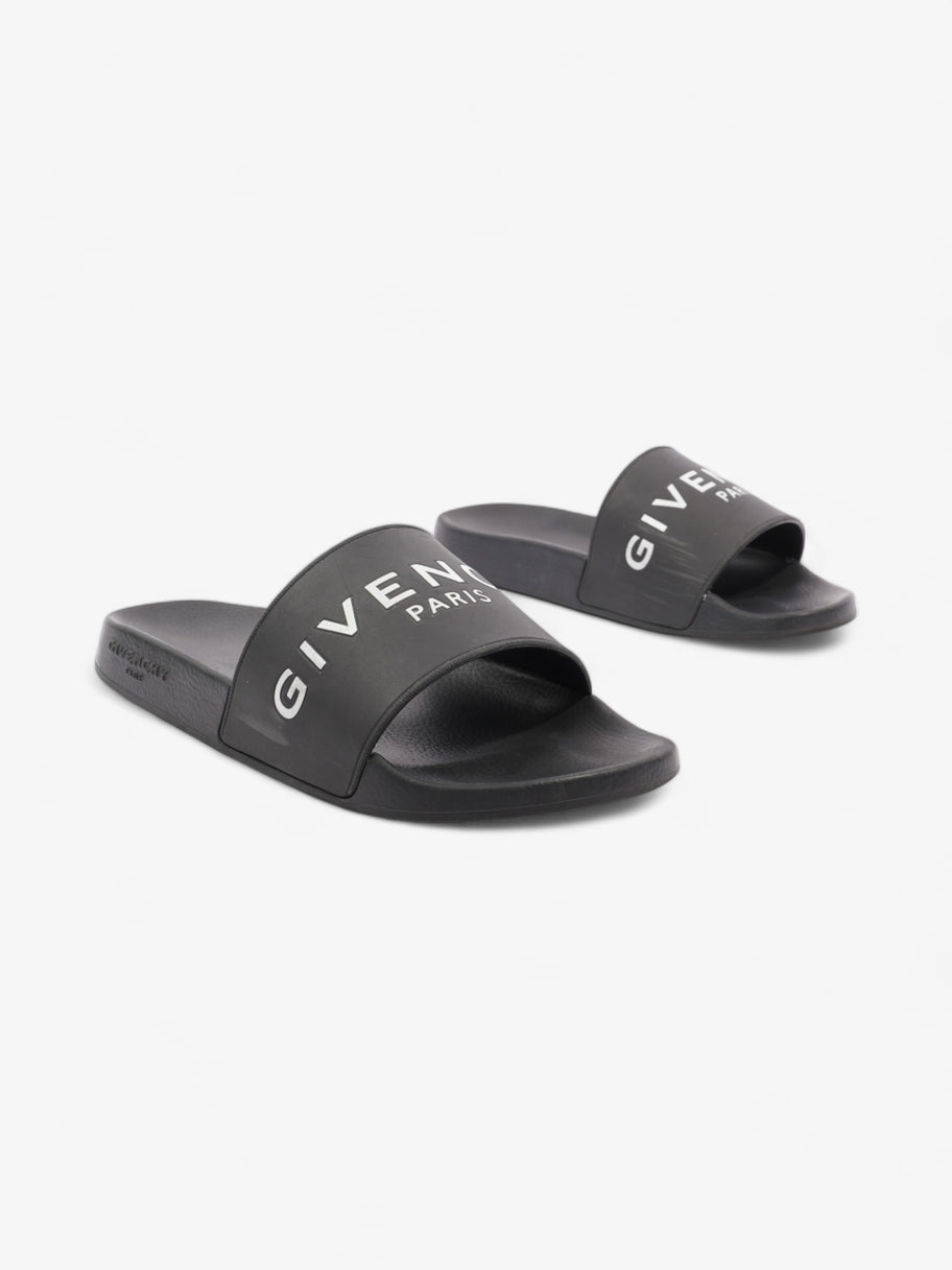 Givenchy Pool Logo Slides Black / White Rubber EU 40 UK 6 Image 2