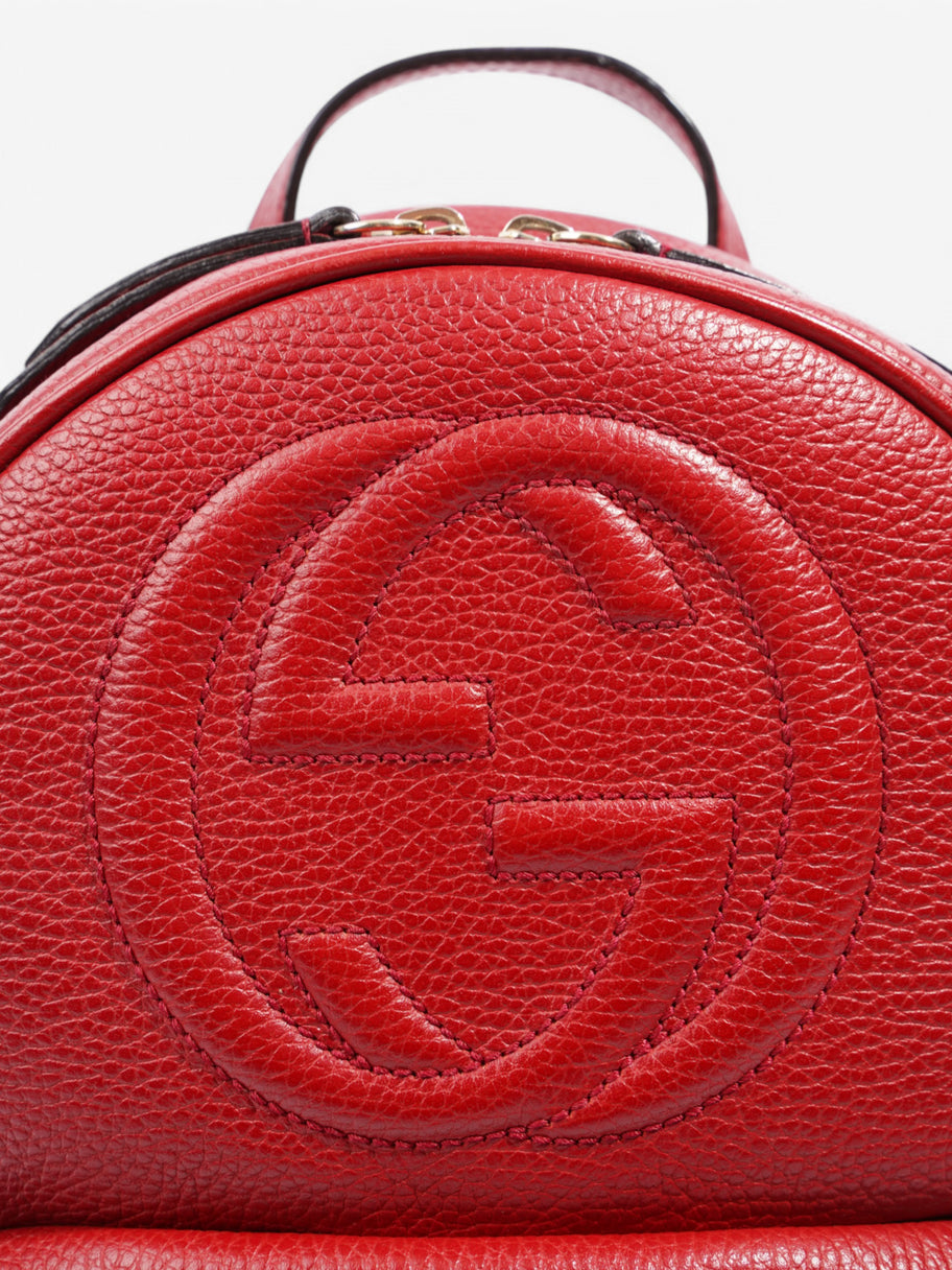 Gucci Soho Disco Backpack Red Leather Image 7