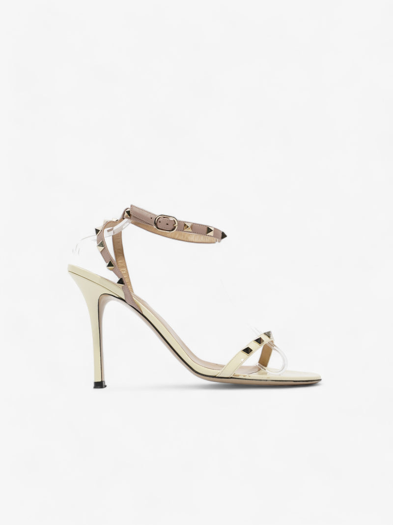  Rockstud Sandal 100 Nude Leather EU 41 UK 8