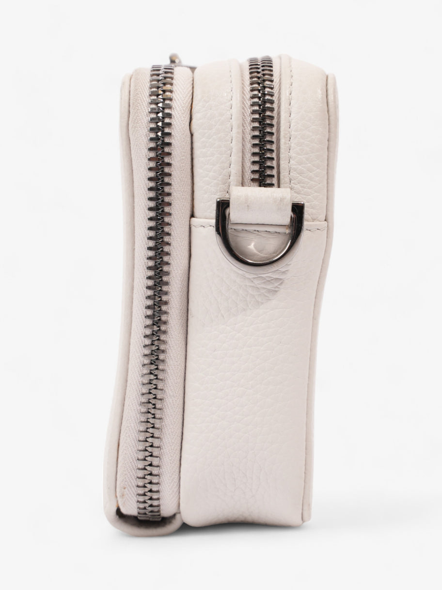 Christian Dior Double Zipped Messenger  Cream Leather Image 3