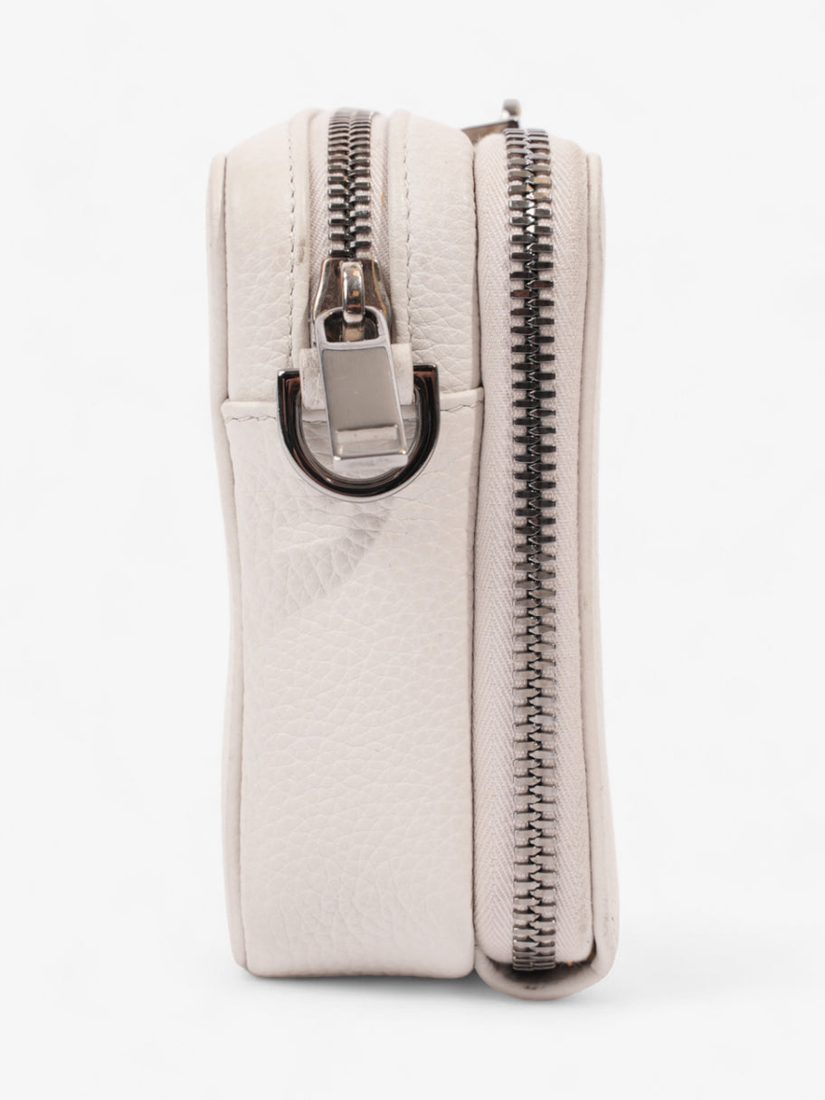 Christian Dior Double Zipped Messenger  Cream Leather Image 5