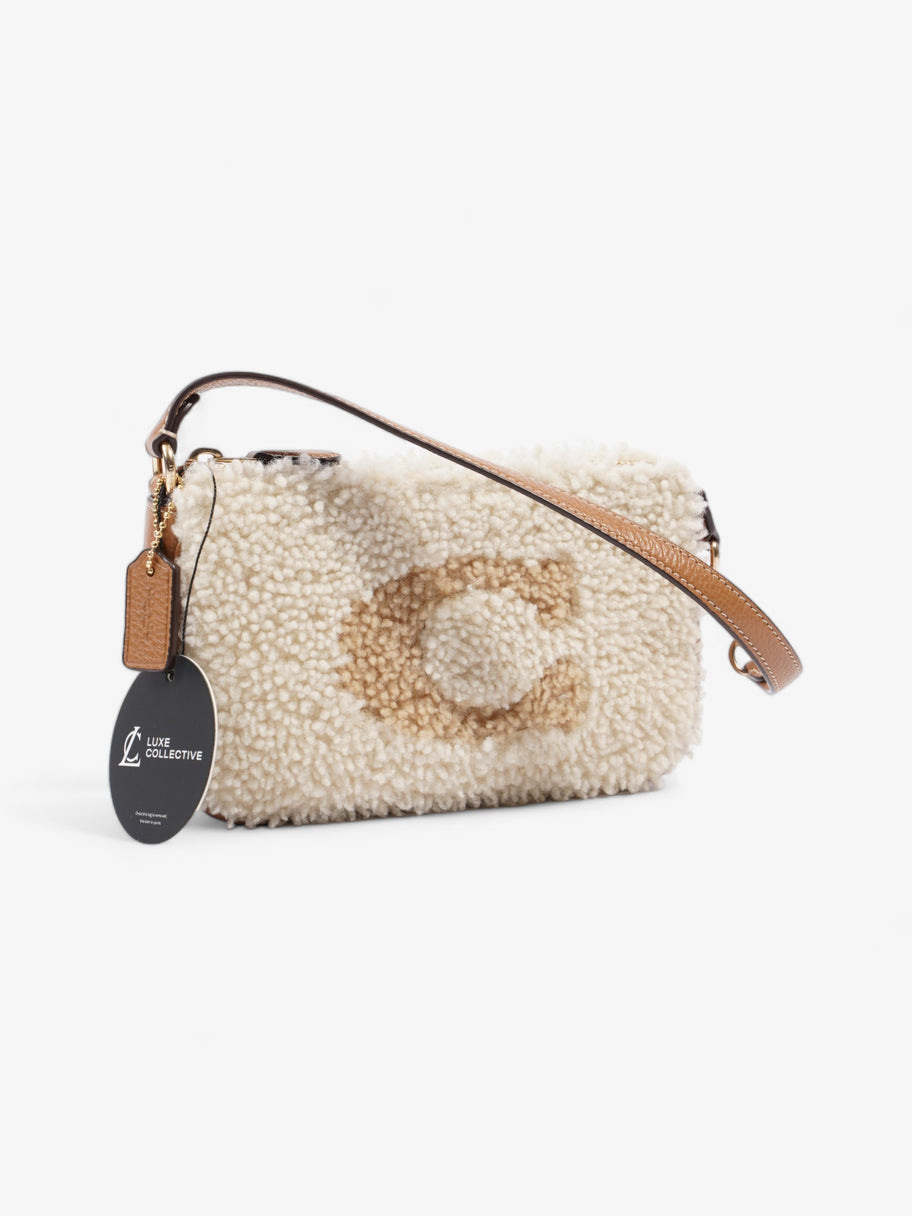 Coach Nolita 19 Tan / Cream Shearling Image 8