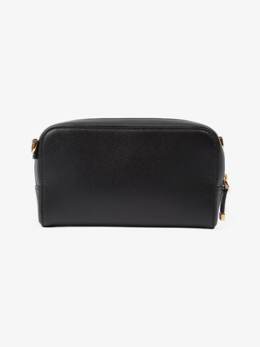 Christian Dior Caro Double Pouch Bag Black Leather Image 4