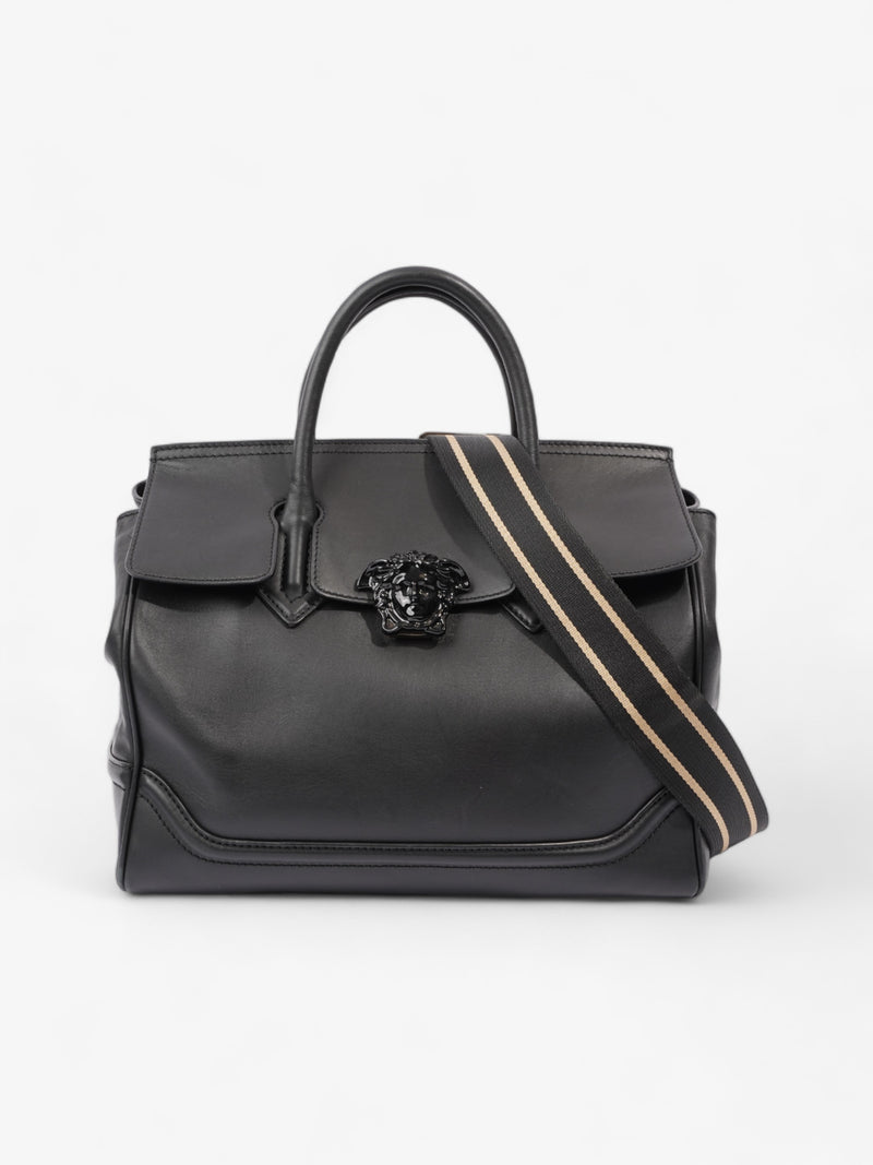  Versace Empire Palazzo Tote Black Leather