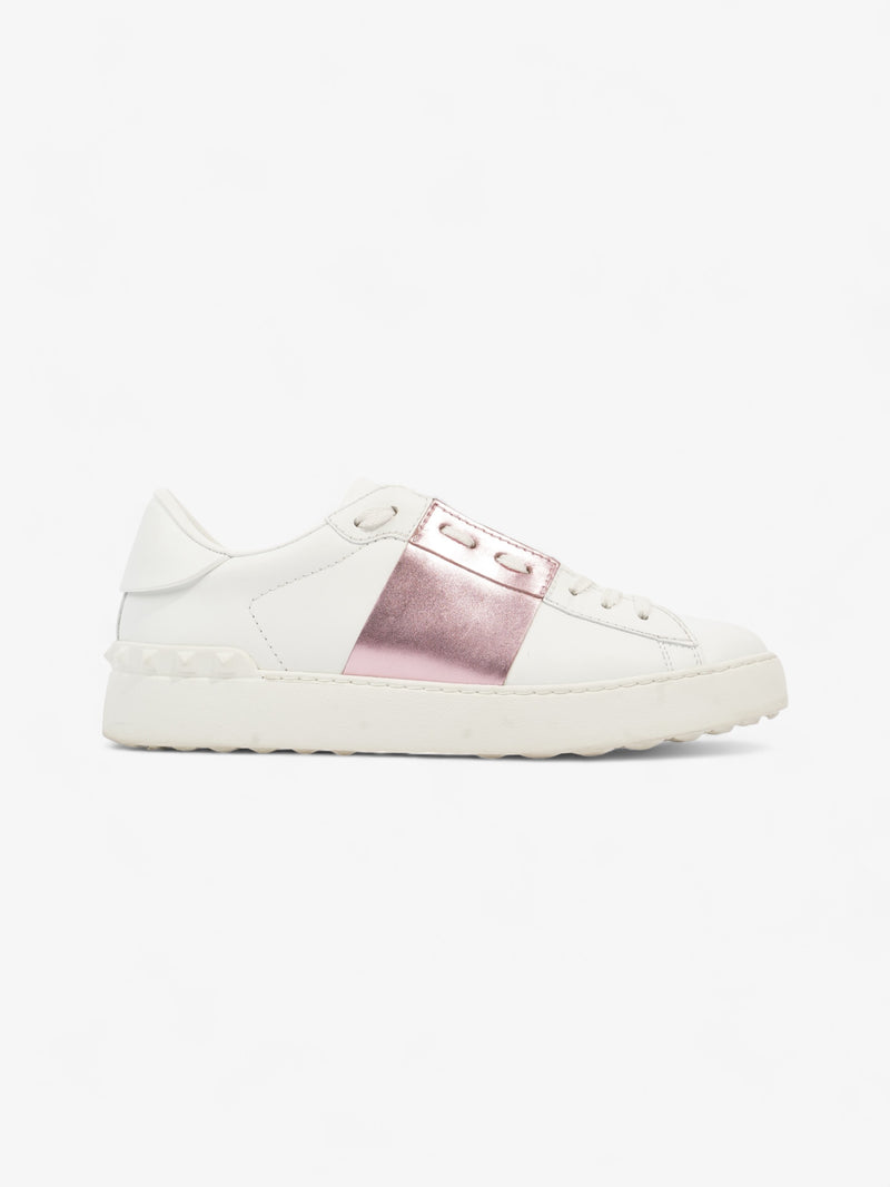  Open Stripe White / Metallic Pink Leather EU 39 UK 6