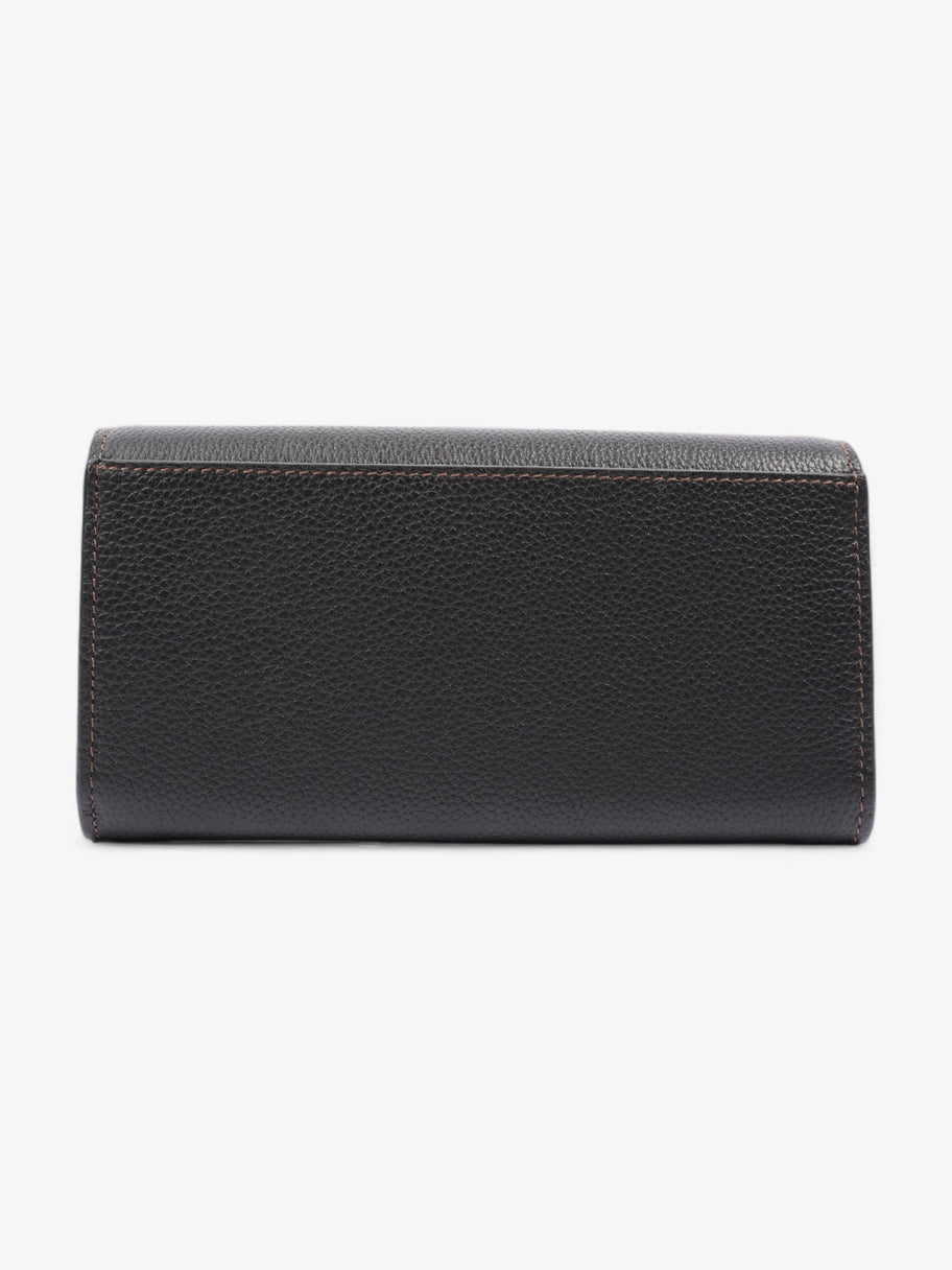 TB Continental Wallet Black Grained Leather Image 3