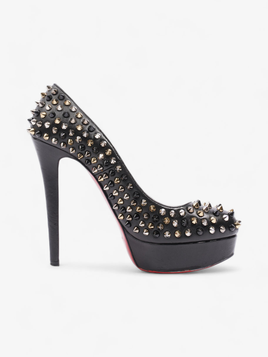 Christian Louboutin Bianca Spikes 140mm Black / Gold / Silver Nappa Leather EU 38.5 UK 5.5 Image 4