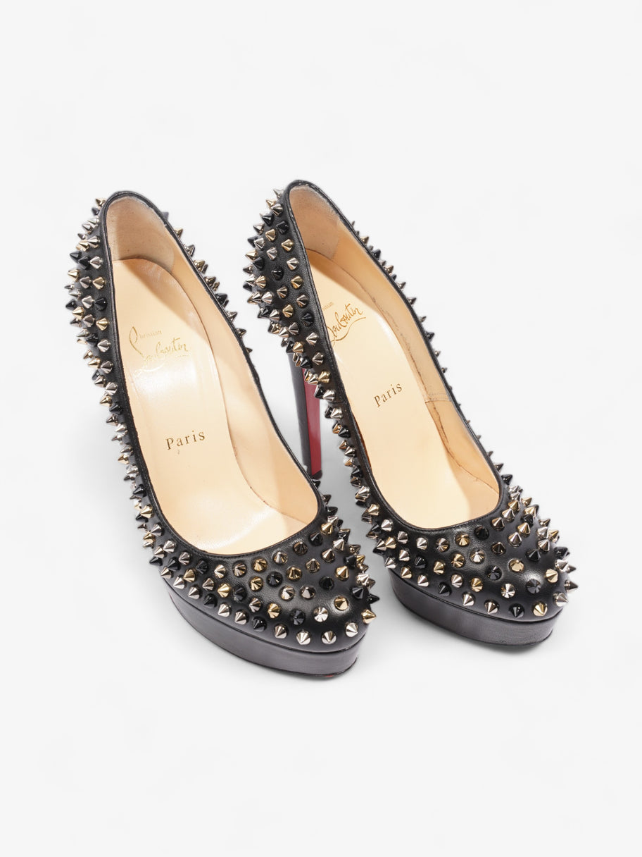 Christian Louboutin Bianca Spikes 140mm Black / Gold / Silver Nappa Leather EU 38.5 UK 5.5 Image 8