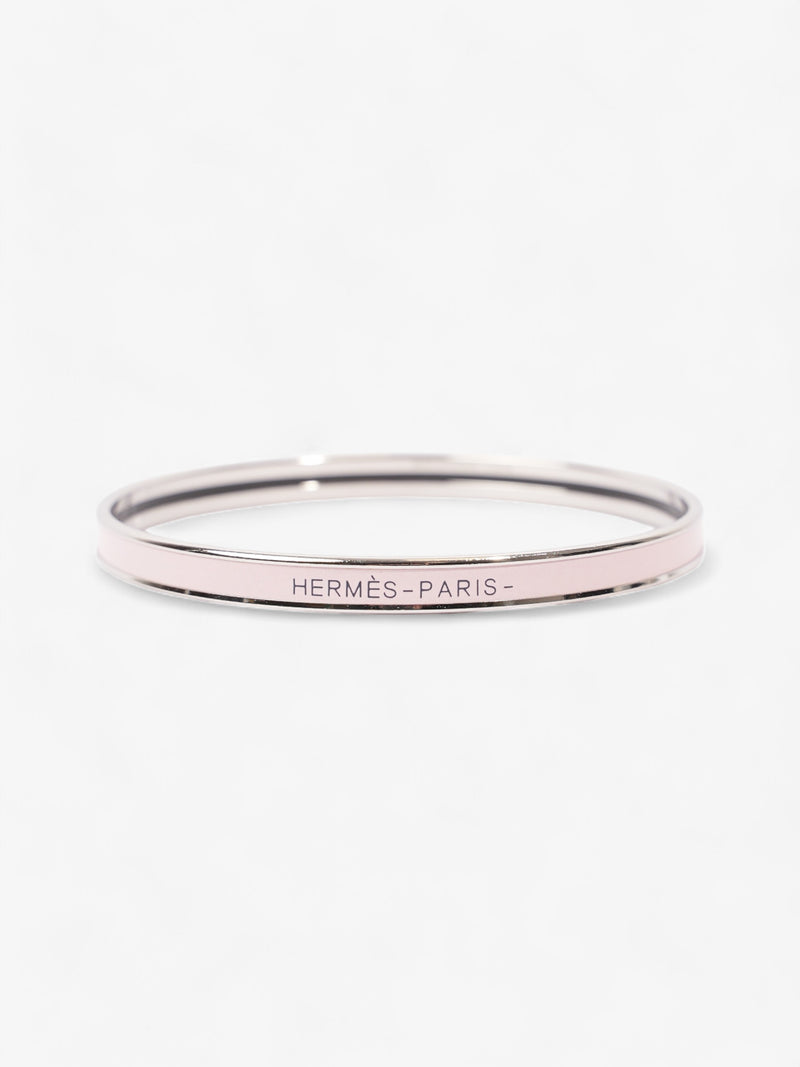  Hermes Uni Bangle Rose Candeur Palladium 65 (Small)