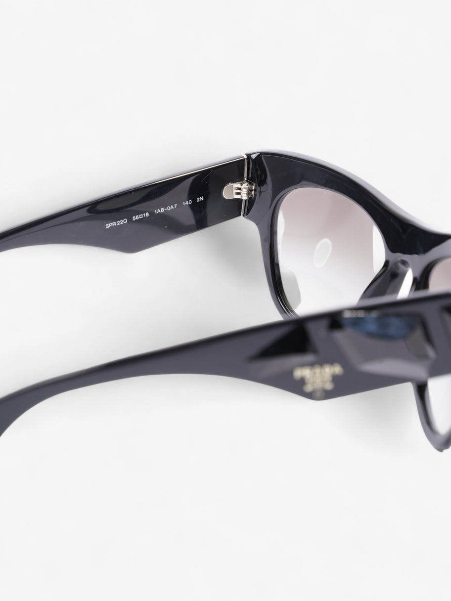 Prada SPR 22Q Sunglasses Black Acetate 140mm Image 5