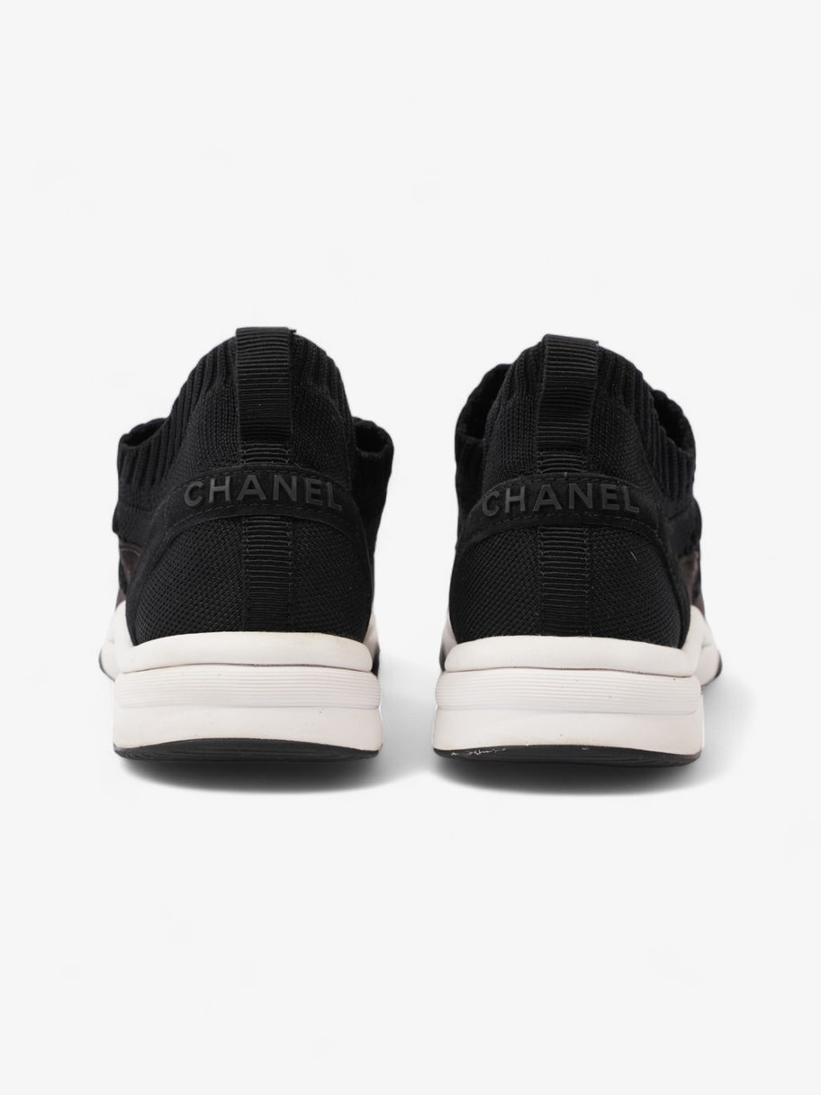 Chanel CC Logo Knit Sneaker Black Cotton EU 38 UK 5 Image 6