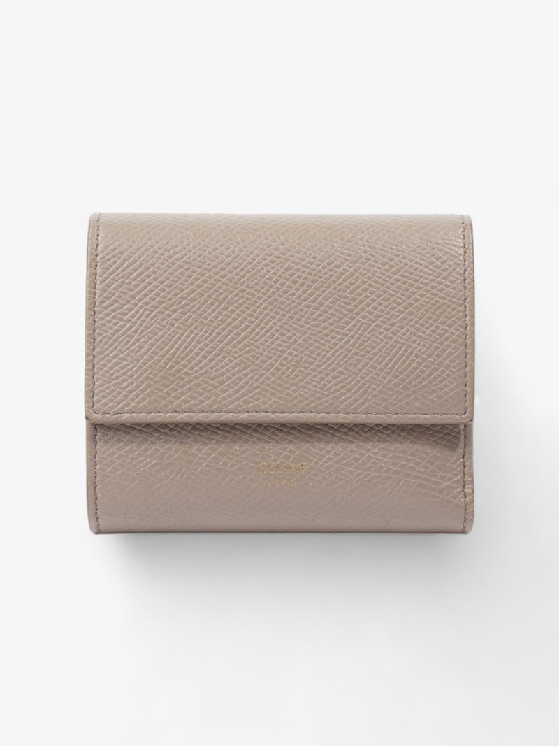  Celine Tri-Fold Wallet Grey Leather