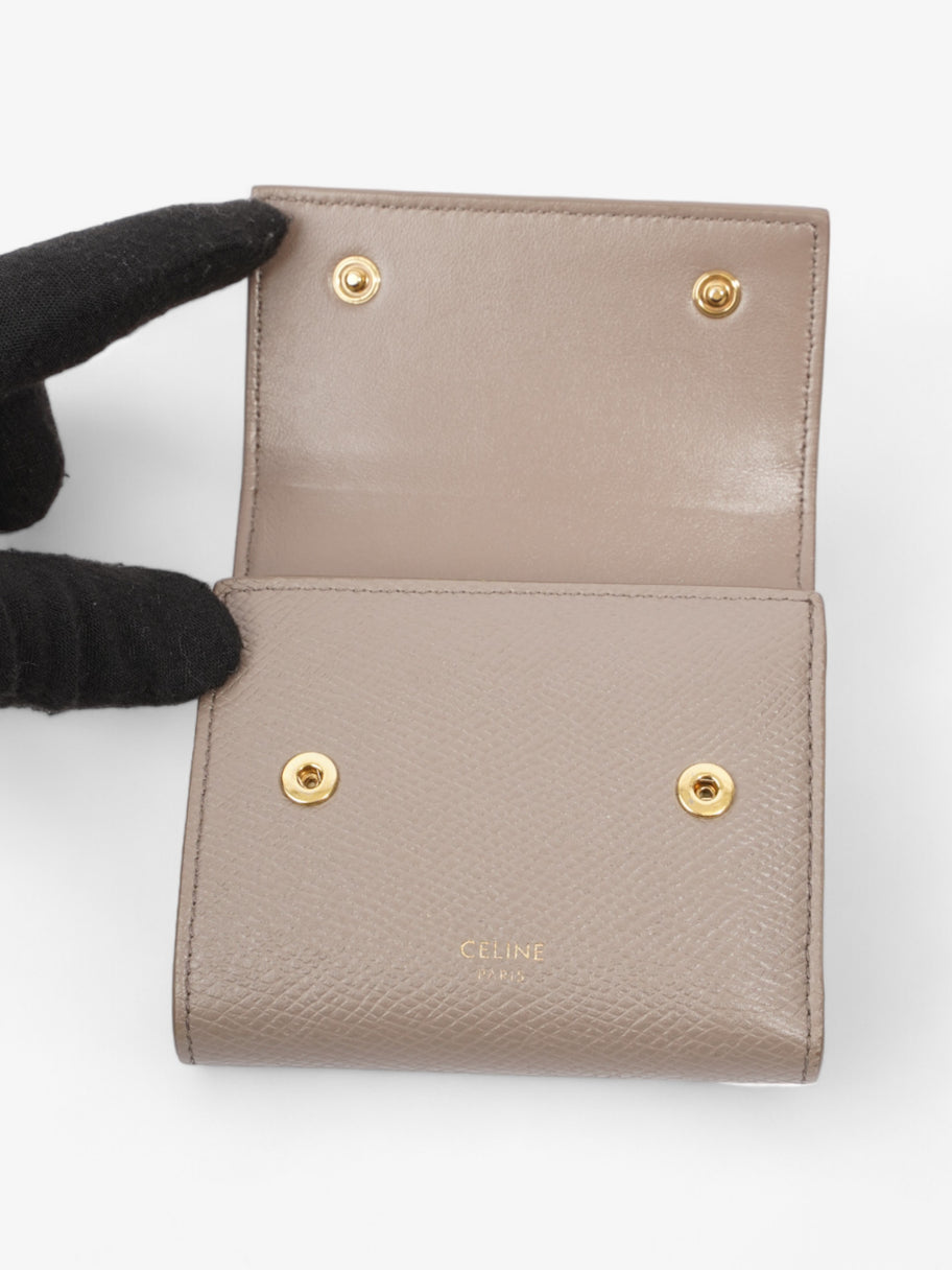 Celine Tri-Fold Wallet Grey Leather Image 7