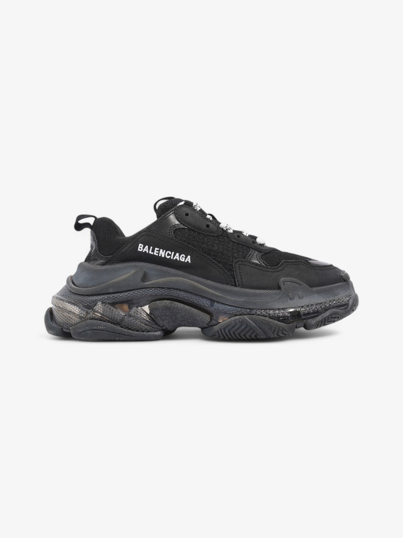  Balenciaga Triple S Clear Sole Black / White Mesh EU 38 UK 5