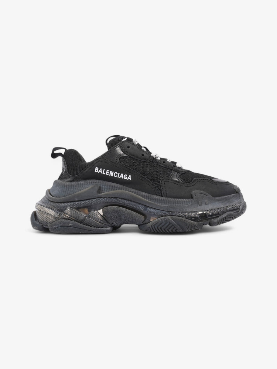 Balenciaga Triple S Clear Sole Black / White Mesh EU 38 UK 5 Image 1