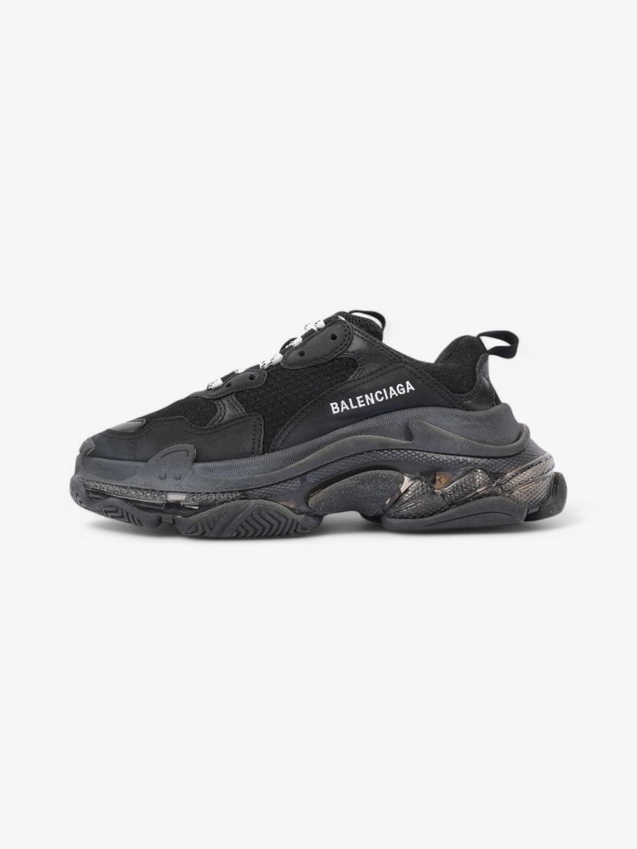 Balenciaga Triple S Clear Sole Black / White Mesh EU 38 UK 5 Image 5