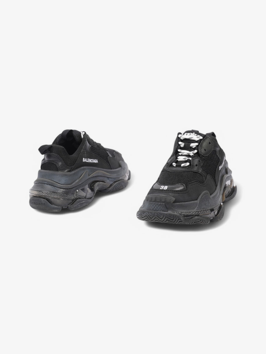 Balenciaga Triple S Clear Sole Black / White Mesh EU 38 UK 5 Image 9