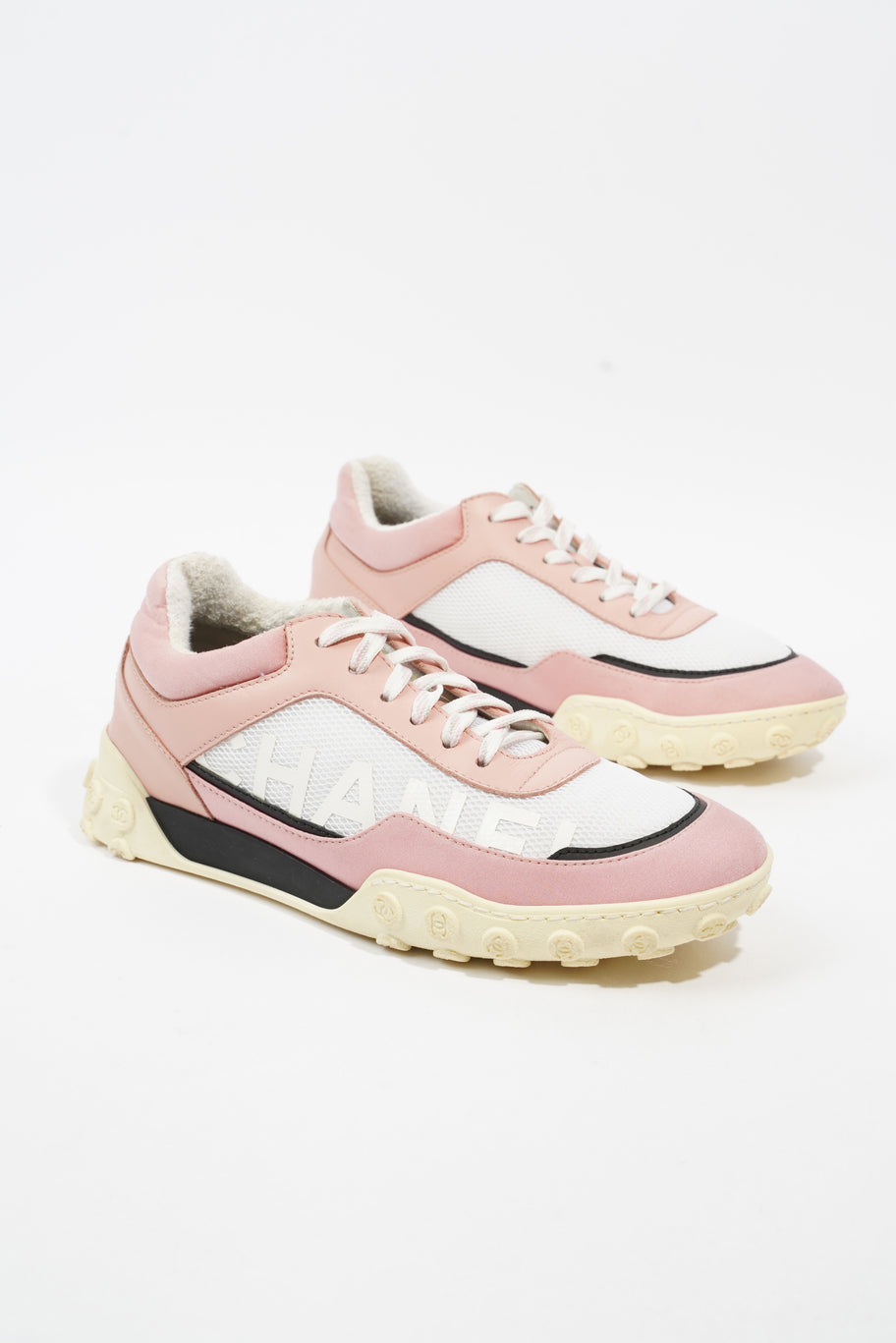 Low Top Sneaker White / Pink Mesh EU 37.5 UK 4.5 Image 2