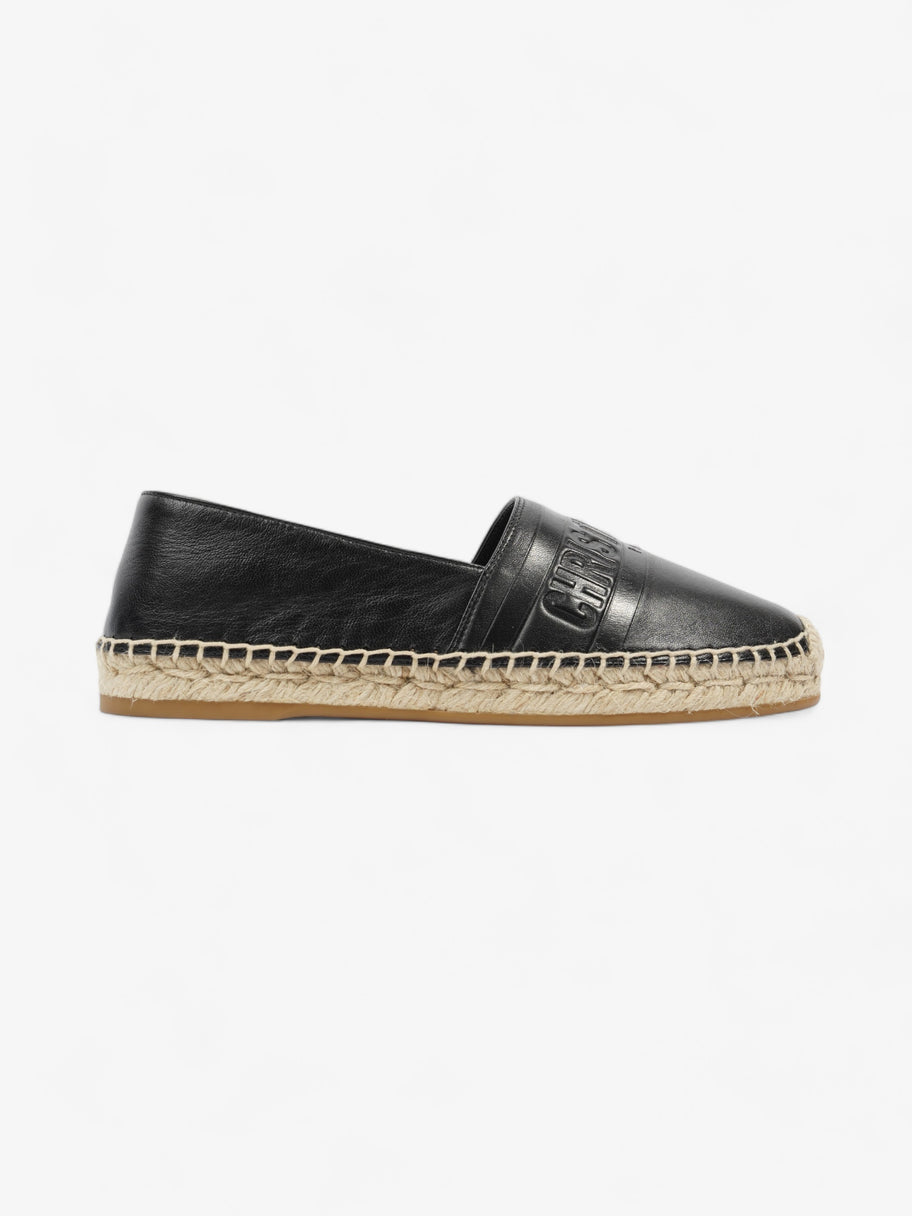 Granville Espadrilles Black Leather EU 36.5 UK 3.5 Image 1