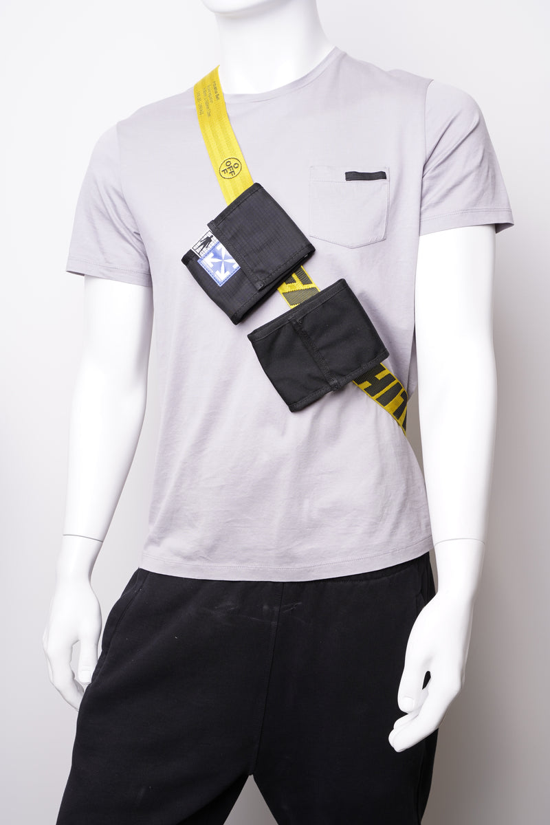  Off White Two Pocket Belt Yellow / Black Fabric