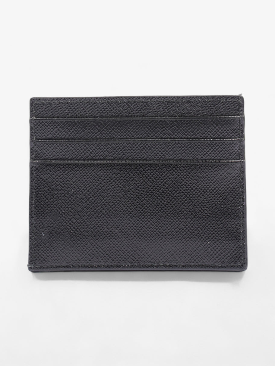 Prada Triangle Card Holder Black Saffiano Leather Image 2