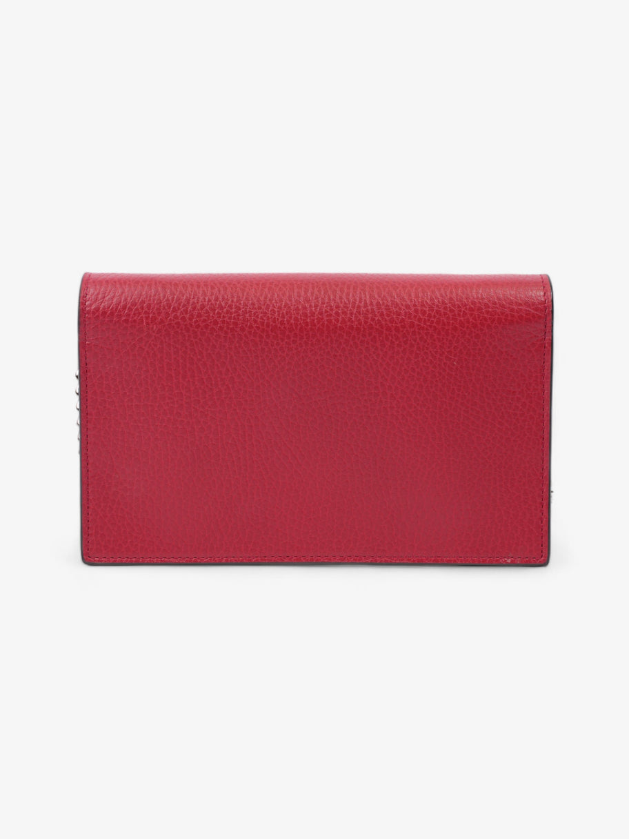 Gucci Interlocking G Flap Chain Wallet Red Leather Image 4