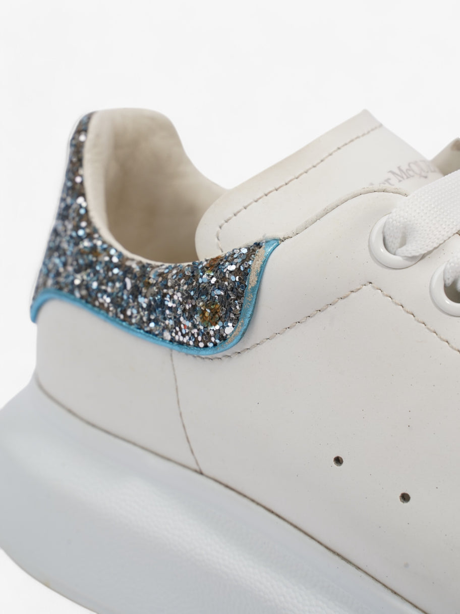 Alexander McQueen Oversized Sneakers White / Blue Glitter Leather EU 37.5 UK 4.5 Image 8