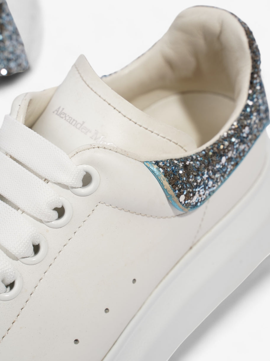 Alexander McQueen Oversized Sneakers White / Blue Glitter Leather EU 37.5 UK 4.5 Image 9