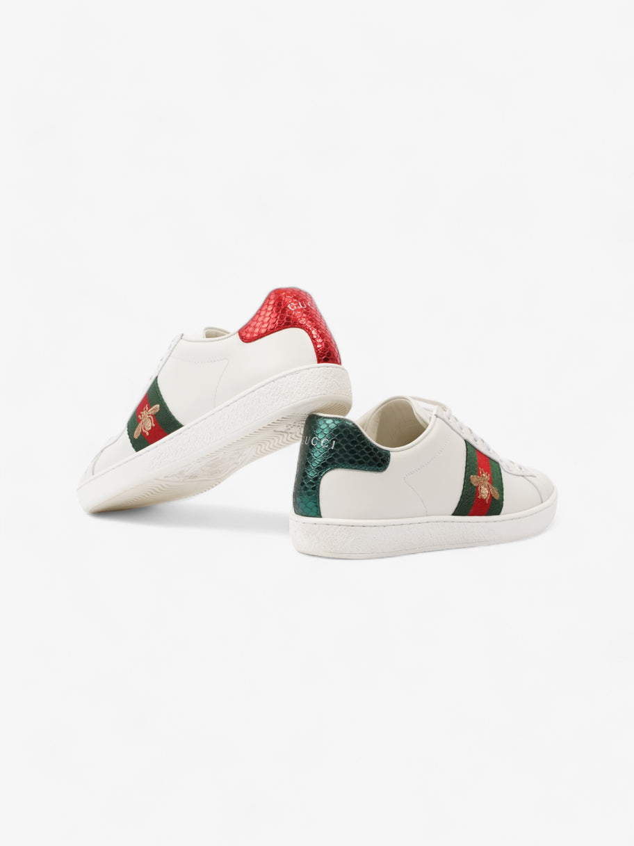 Gucci Bee Ace White / Green / Red Leather EU 37 UK 4 Image 9