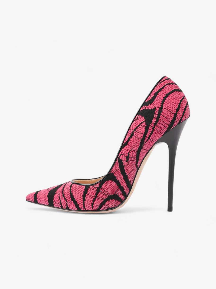 Jimmy Choo Zebra Lace On Heels 120mm Pink / Black Lace EU 36 UK 3 Image 3