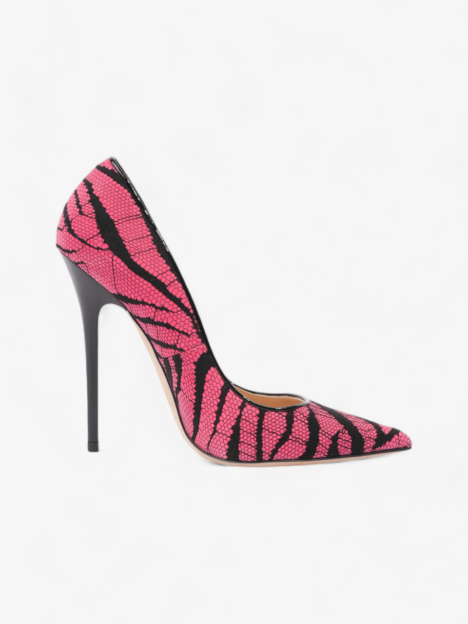 Jimmy Choo Zebra Lace On Heels 120mm Pink / Black Lace EU 36 UK 3 Image 4