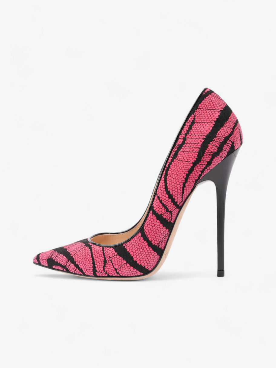 Jimmy Choo Zebra Lace On Heels 120mm Pink / Black Lace EU 36 UK 3 Image 5