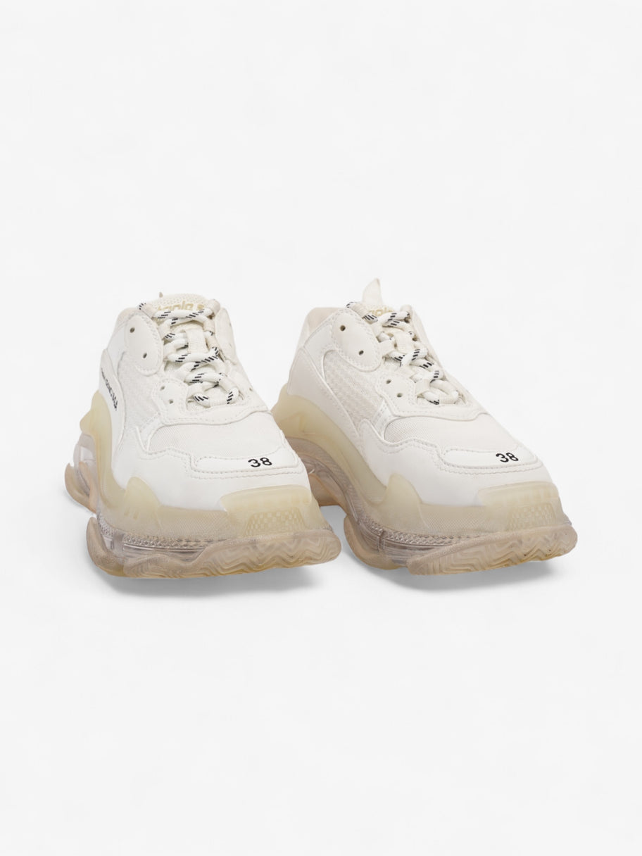 Balenciaga Triple S Clear Sole White / Black Mesh EU 38 UK 5 Image 2