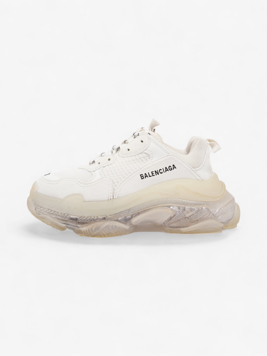 Balenciaga Triple S Clear Sole White / Black Mesh EU 38 UK 5 Image 5