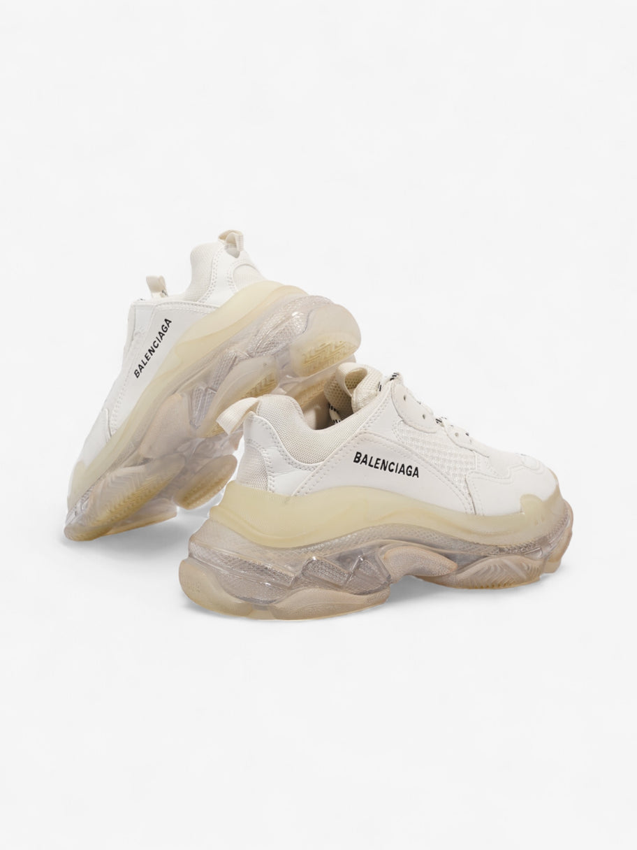 Balenciaga Triple S Clear Sole White / Black Mesh EU 38 UK 5 Image 9