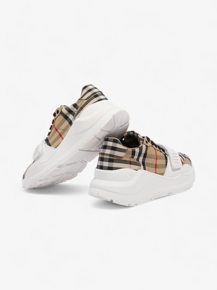 Burberry Regis sneakers Check / White Canvas EU 36 UK 3 Image 9