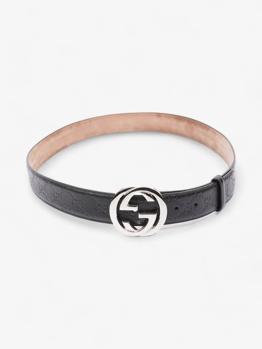 Gucci Blondie Wide Belt Black Leather 105cm / 42