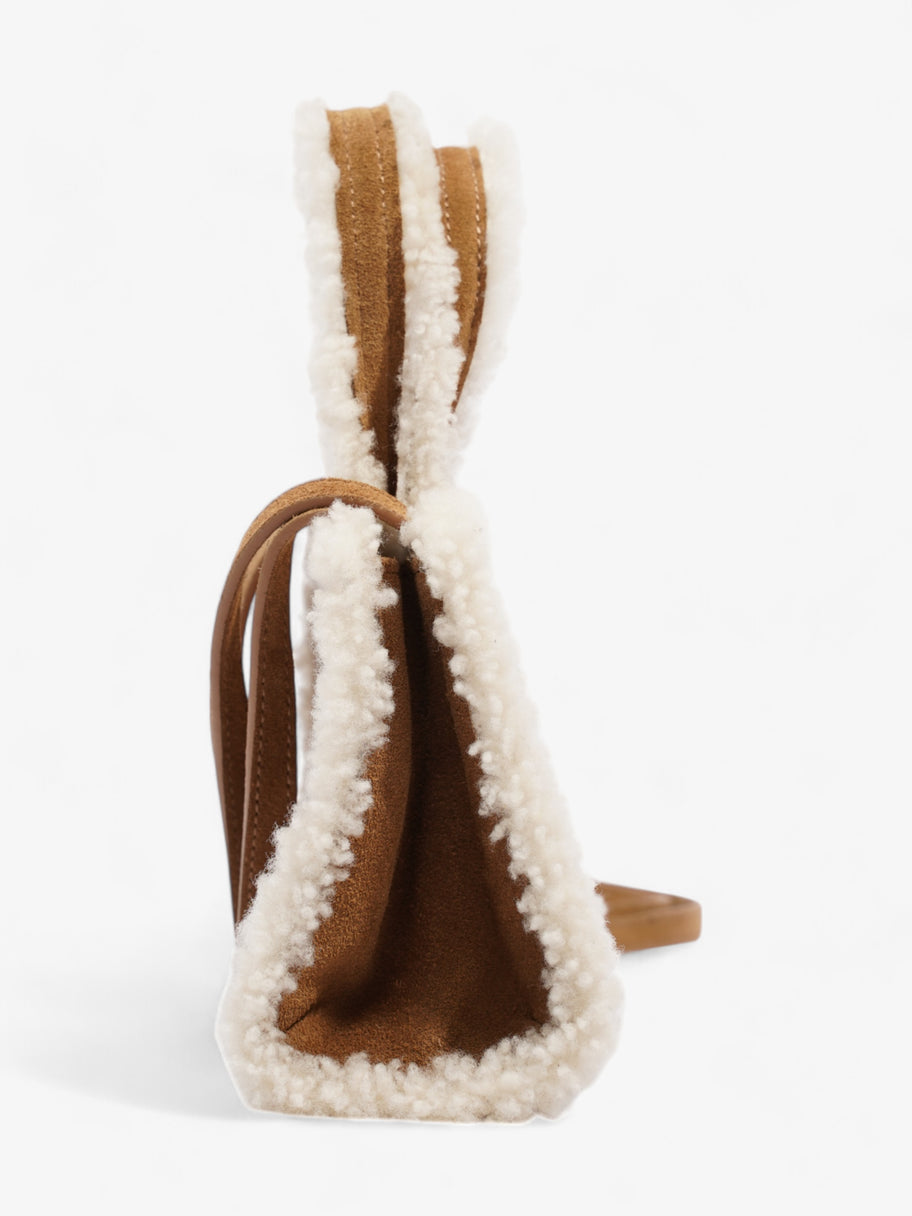 Telfar x Ugg Shopping Bag Chestnut / White Shearling Small Image 5