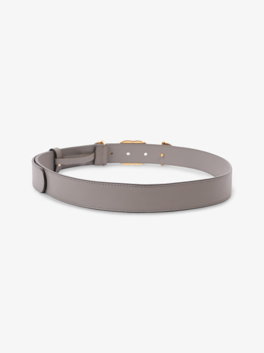 Gucci Horsebit Belt Grey / Gold Leather 85cm / 34