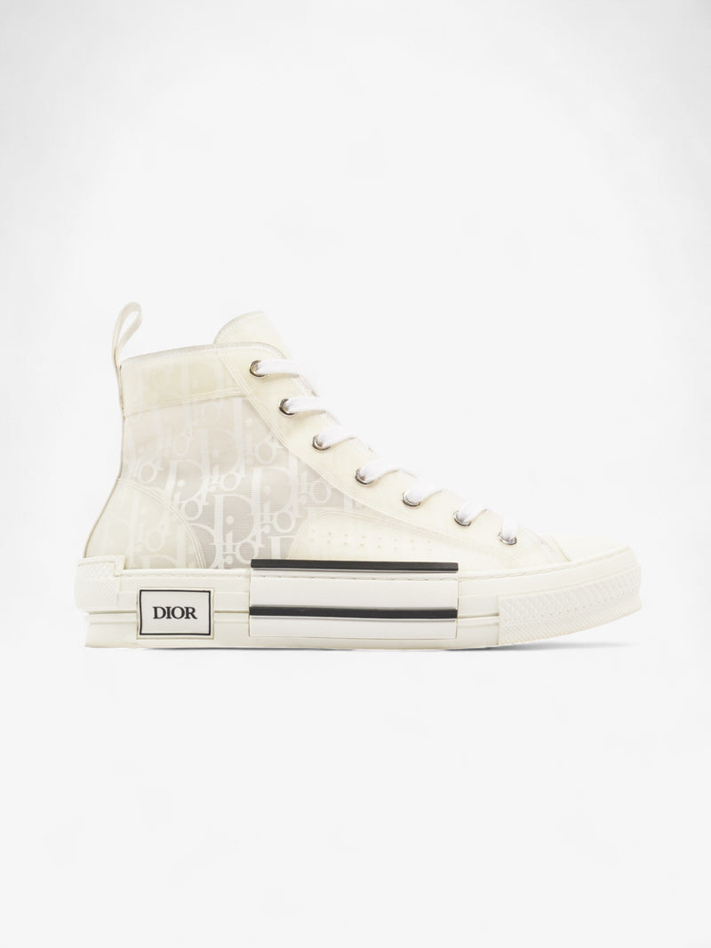  Christian Dior B23 High Top White Canvas EU 41 UK 7