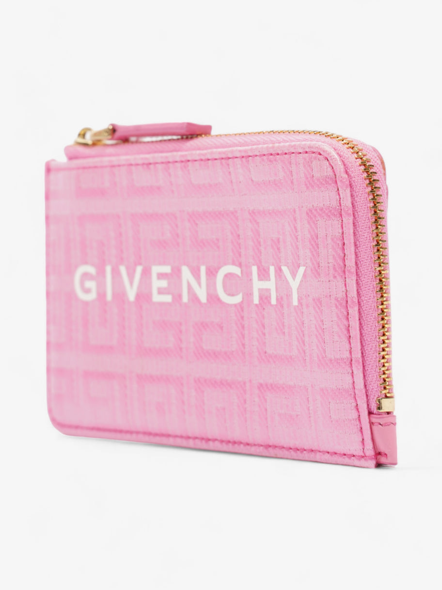 Givenchy Zipped Card Holder Pink Coated Canvas Image 3