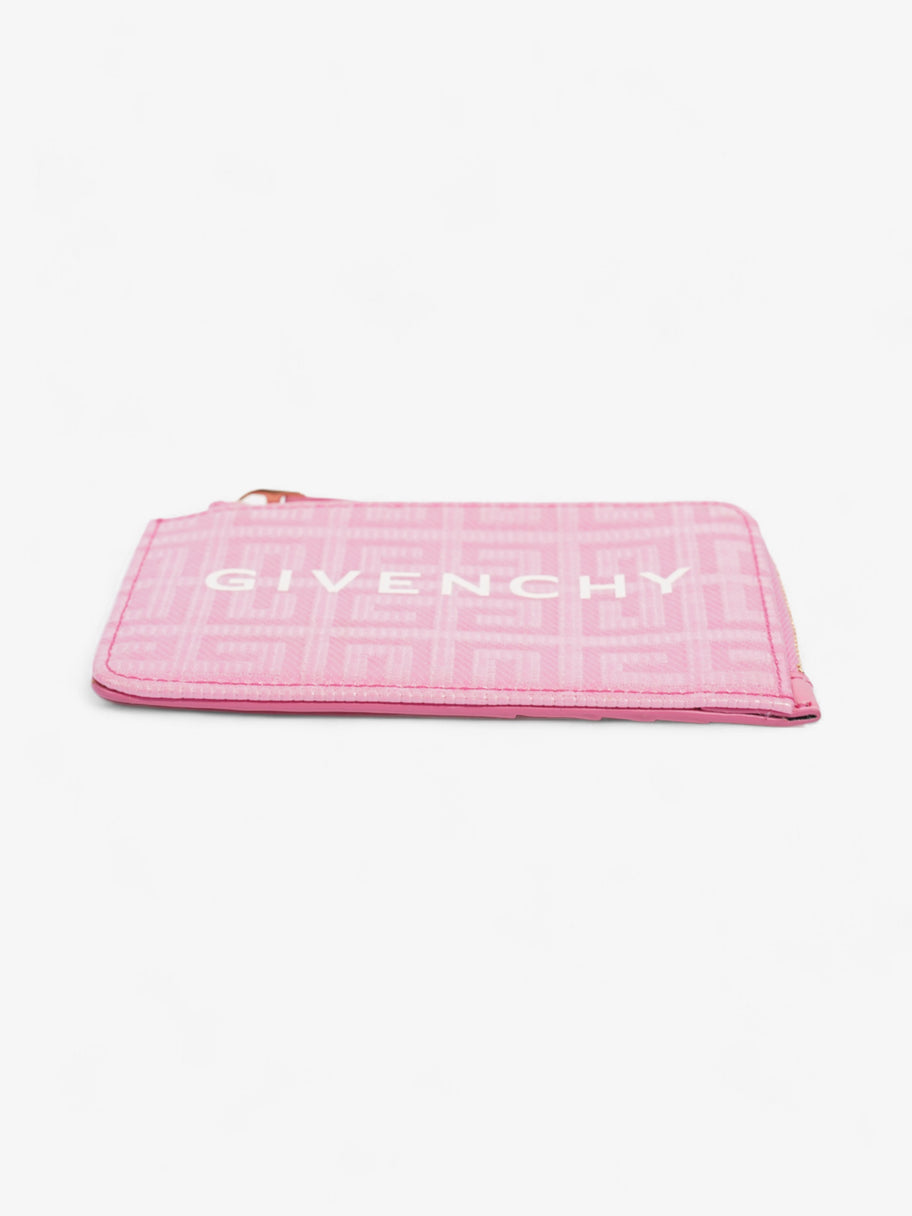 Givenchy Zipped Card Holder Pink Coated Canvas Image 5