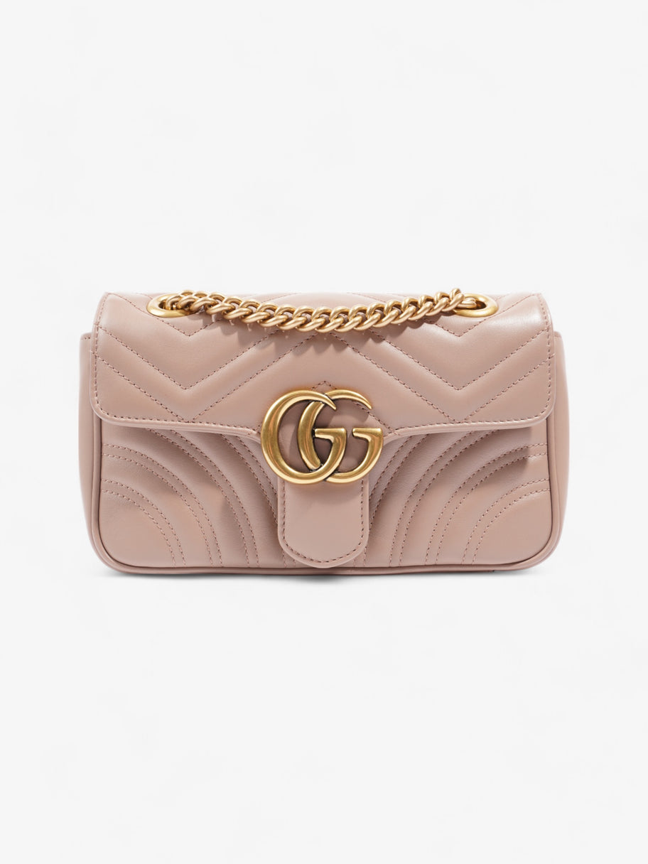 Gucci GG Marmont Dusty Pink Matelasse Leather Mini Image 1