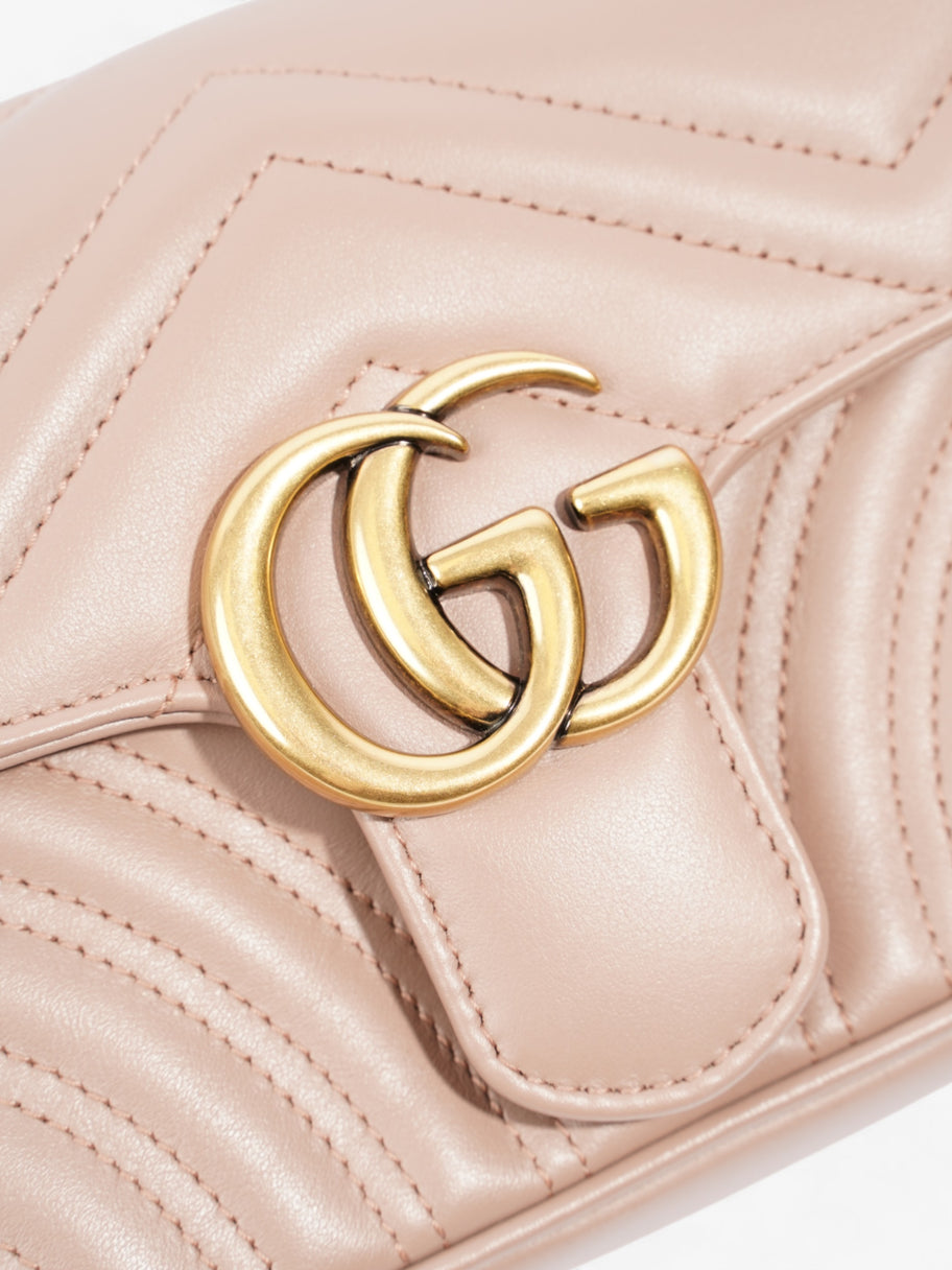 Gucci GG Marmont Dusty Pink Matelasse Leather Mini Image 7