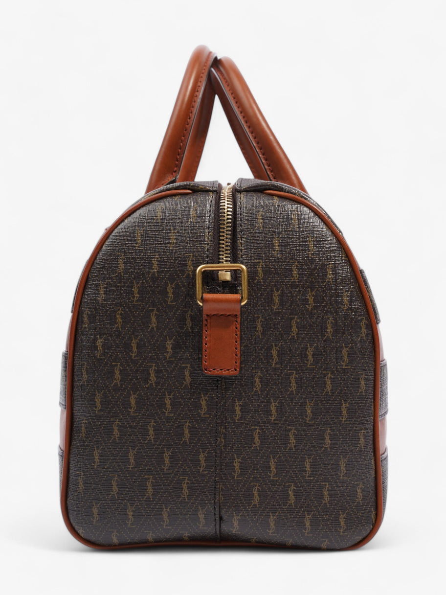 Saint Laurent Le Monogramme Duffle Bag Brown Canvas Image 3