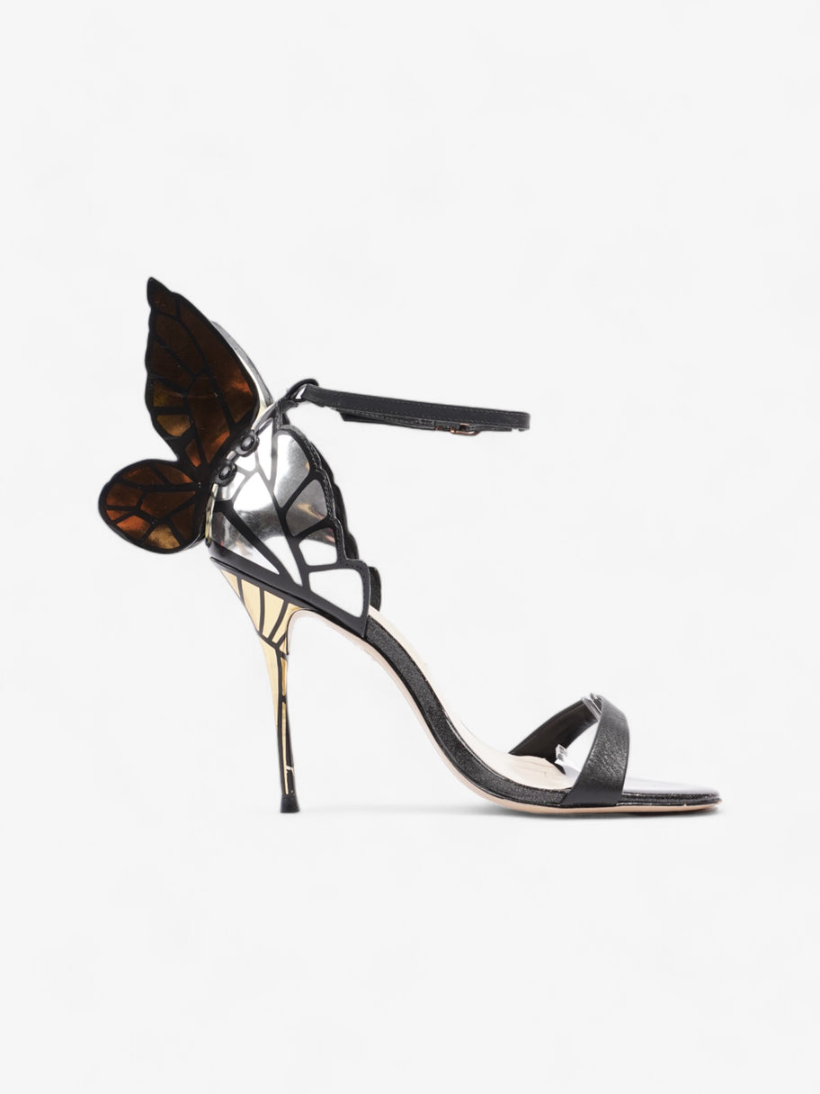 Sophia Webster Chiara 90mm Black / Gold / Silver Leather EU 37.5 UK 4.5 Image 4