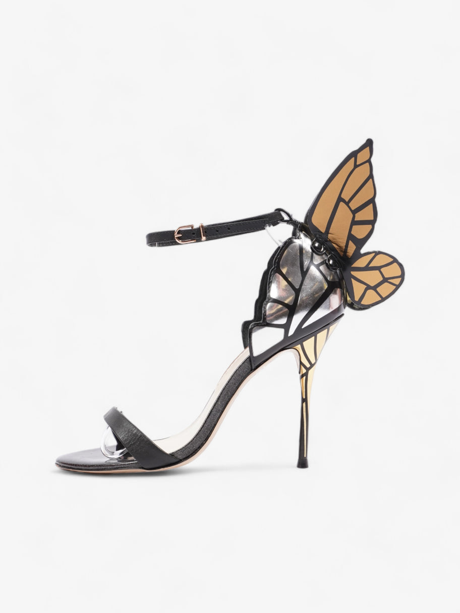 Sophia Webster Chiara 90mm Black / Gold / Silver Leather EU 37.5 UK 4.5 Image 5