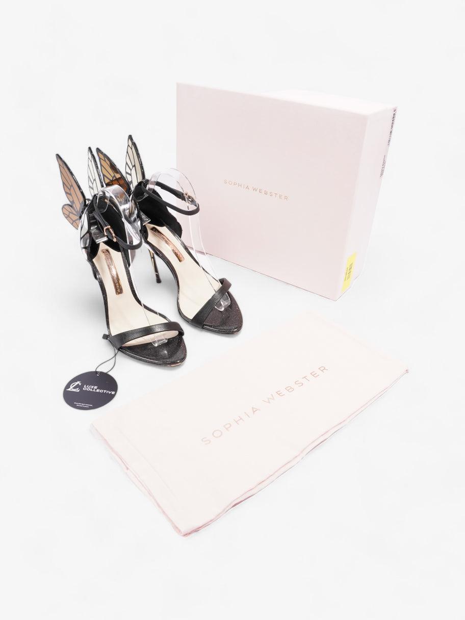 Sophia Webster Chiara 90mm Black / Gold / Silver Leather EU 37.5 UK 4.5 Image 8